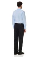    K529-Camicia uomo ML elasticizzata azzurro