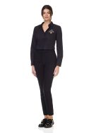    080613-39-NERO-Camicia Donna Nera No Stiro