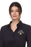    080613-39-NERO-Camicia Donna Nera No Stiro