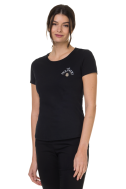    K3026IC-NERO-T-shirt Donna Nera