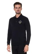    K256-Polo uomo manica lunga nero