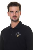    K256-Polo uomo manica lunga nero