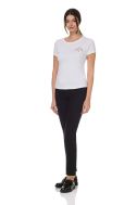    K3026IC-BIANCO-T-shirt Donna Bianca