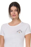    K3026IC-BIANCO-T-shirt Donna Bianca
