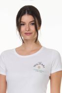    K3026IC-BIANCO-T-shirt Donna Bianca BIO