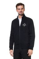   K4010-Felpa uomo full zip nero
