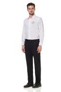    K529-Camicia uomo ML  elasticizzata bianco