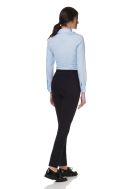    K530-Camicia donna ML elasticizzata azzurro