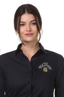    K530-Camicia donna ML elasticizzata nero
