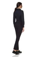    K530-Camicia donna ML elasticizzata nero