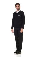    K965-Maglia uomo scollo V nero