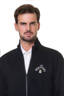    K4010-Felpa uomo full zip nero