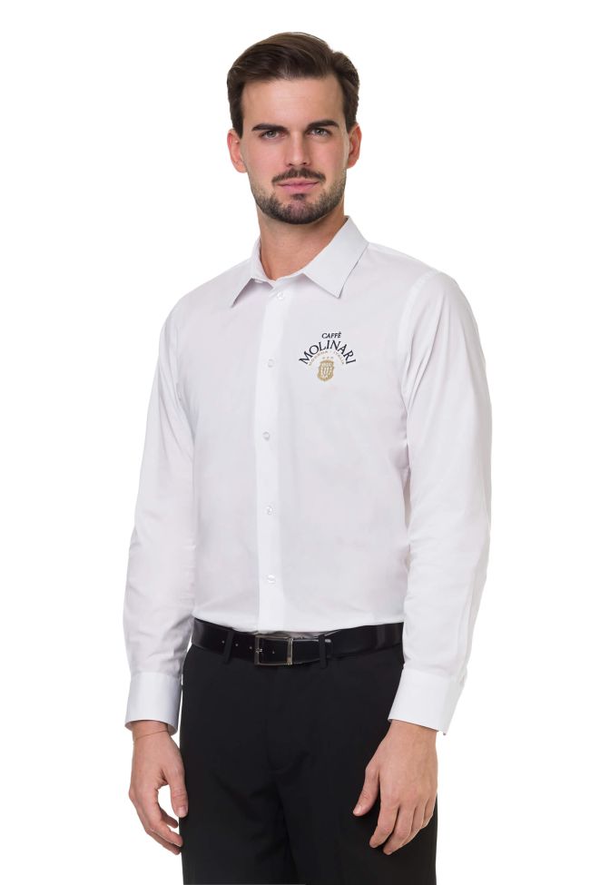    K529-Camicia uomo ML  elasticizzata bianco