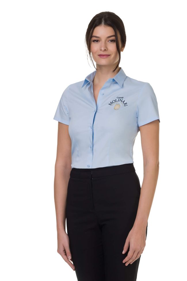    k532-Camicia donna MM elasticizzata azzurro