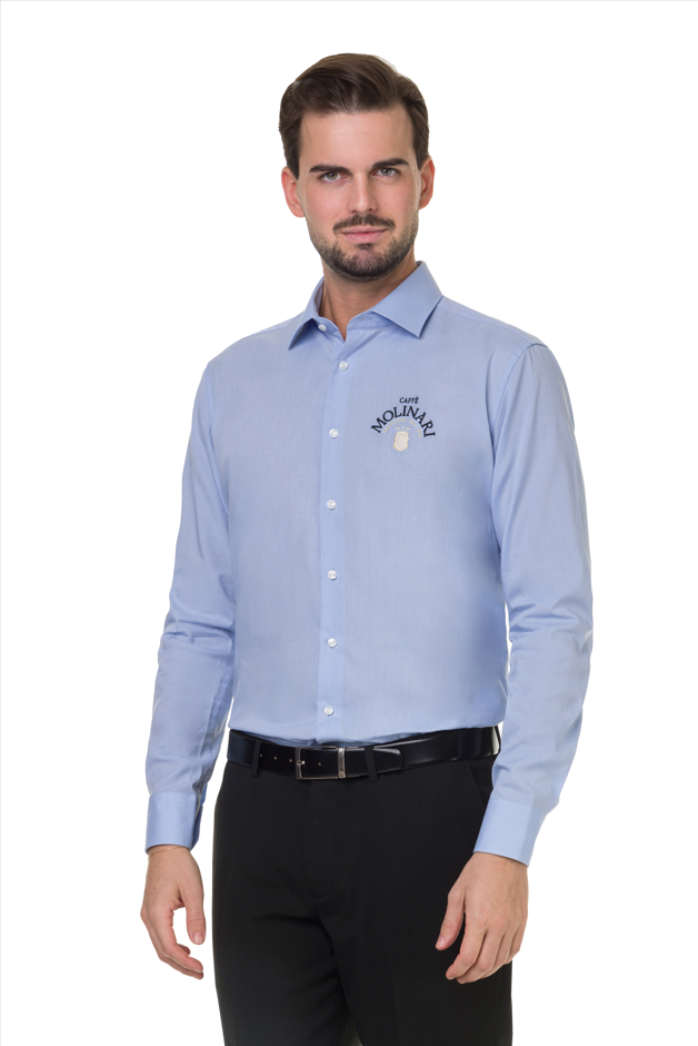    1100-F170-10-AZZURRO-Camicia Uomo Azzurra No Stiro
