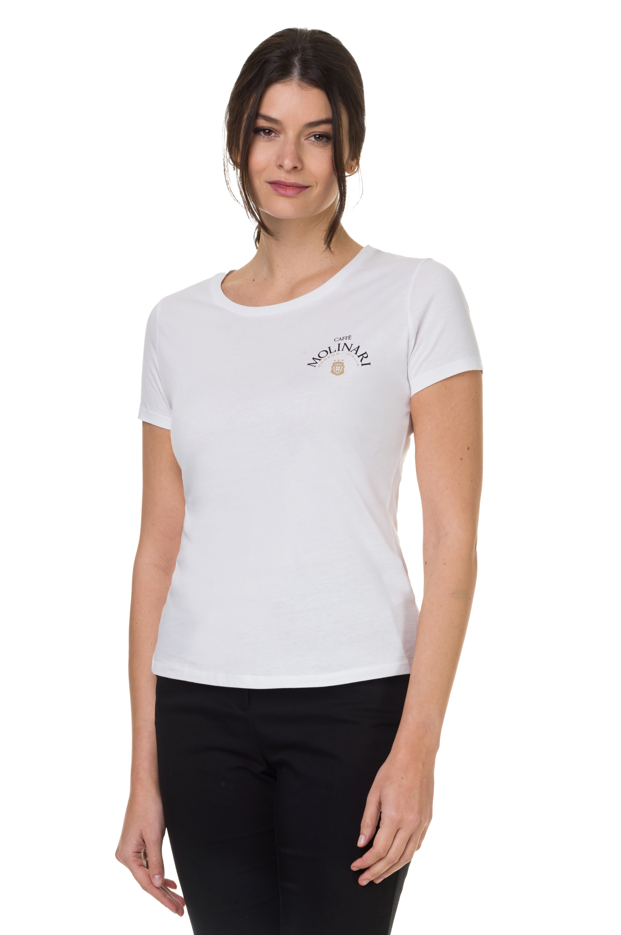    K3026IC-BIANCO-T-shirt Donna Bianca